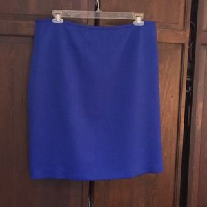 Dillard’s Preston &York Textured cobalt blue skirt